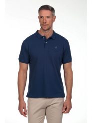 The Time of Bocha Koszulka polo w kolorze granatowym rozmiar: S. Niebieskie koszulki polo The Time of Bocha, s, bez wzorów, z bawełny, bez kołnierzyka, bez ramiączek. Za 86.99 zł.