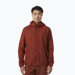 Kurtka przeciwwiatrowa męska Helly Hansen Roam Wind. Brązowe kurtki softshell Helly Hansen, m, bez wzorów, z softshellu, bez kaptura. Za 169.99 zł.