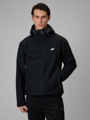4F Kurtka przejściowa membrana 5000 męska - czarna XL. Czarne kurtki 4F, m, bez wzorów, bez kaptura. Za 299.99 zł.