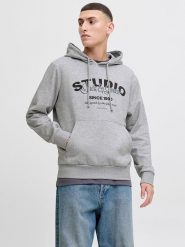 Jack & Jones Bluza w kolorze szarym rozmiar: XXL. Szare bluzy Jack & Jones, xxl, bez wzorów, z bawełny, z kapturem. Za 82.99 zł.