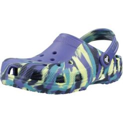 Sandały CROCS CLASSIC MARBLED Niebieski. Niebieskie sandały Crocs, z gumy, bez zapięcia. Za 206.99 zł.