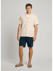 Pepe Jeans Szorty w kolorze granatowym rozmiar: W31. Niebieskie szorty Pepe Jeans, bez wzorów, z jeansu. Za 118.56 zł.