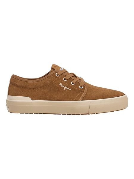 Pepe Jeans FOOTWEAR Skórzane sneakersy "Ben Low" w kolorze jasnobrązowym rozmiar: 42. Brązowe buty sportowe casual Pepe Jeans FOOTWEAR, bez wzorów, z jeansu, bez zapięcia. Za 175.67 zł.