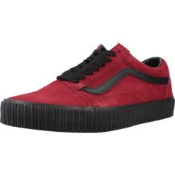 Buty VANS OLD SKOOL CREEPER Bordeaux. Czerwone buty trekkingowe Vans, bez wzorów, ze skóry, bez zapięcia. Za 403.82 zł.