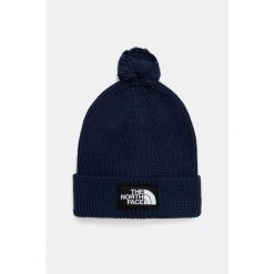 Czapka zimowa The North Face LOGO BOX POM BEANIE. Niebieskie czapki zimowe The North Face, bez wzorów. W wyprzedaży za 119.00 zł.