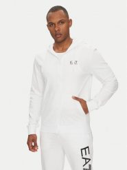 EA7 Emporio Armani Bluza 7M000568 AF13512 M0003 Biały Regular Fit. Białe bluzy EA7 Emporio Armani, l, bez wzorów, z bawełny, bez kaptura. Za 309.99 zł.