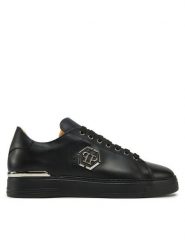 PHILIPP PLEIN Sneakersy SAES USC0670 PLE010 Czarny. Czarne buty sportowe casual Philipp Plein, bez wzorów, ze skóry, bez zapięcia. Za 1,769.00 zł.