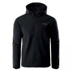 Kurtka męska Softshell Hi-Tec Neti - czarna, Rozmiar M. Czarne kurtki Hi-tec, m, bez wzorów, z materiału, bez kaptura. W wyprzedaży za 144.99 zł.