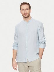 Selected Homme Koszula 16088372 Błękitny Regular Fit. Niebieskie koszule Selected Homme, l, bez wzorów, ze lnu, bez kołnierzyka, bez ramiączek. Za 199.99 zł.