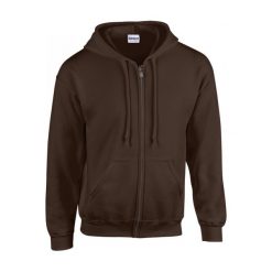Bluza zapinana na zamek błyskawiczny Gildan Heavy Blend ®. Brązowe bluzy z kapturem GILDAN, m, bez wzorów, z kapturem. Za 183.00 zł.