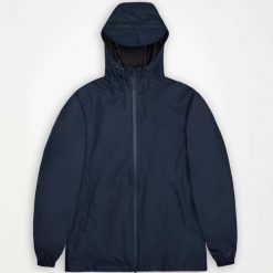 Kurtka RAINS 18370R Niebieski. Niebieskie kurtki Rains, l, bez wzorów, z materiału, bez kaptura. Za 320.99 zł.