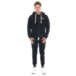 Bluza Herren Winter-Kapuzens z logo Reißverschluss, mała Leone 1947 Logo. Czarne bluzy LEONE 1947 APPAREL, bez wzorów, z bawełny, bez kaptura. W wyprzedaży za 206.29 zł.