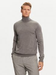 Hugo Golf San Thomas-M 50474174 Szary Slim Fit. Szare golfy Hugo, m, bez wzorów, z wełny, bez kołnierzyka, bez ramiączek. Za 649.99 zł.