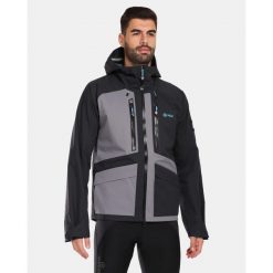 Męska kurtka hardshell Kilpi LTD ARCHER-M. Czarne kurtki Kilpi, m, bez wzorów, z hardshellu, bez kaptura. Za 1,248.29 zł.