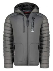 Geographical Norway Kurtka pikowana w kolorze szarym rozmiar: 3XL. Szare kurtki Geographical Norway, xl, bez wzorów, bez kaptura. Za 199.03 zł.