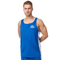 Tank top Lonsdale Amateur. Niebieskie t-shirty sportowe Lonsdale, bez wzorów, bez ramiączek, na fitness i siłownię. Za 152.50 zł.