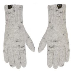 Rękawiczki unisex Salewa WALK WOOL szare 00-0000026814_0050 r XL. Szare rękawiczki Salewa, bez wzorów, prążkowane. Za 344.78 zł.