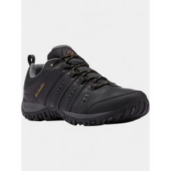Buty Męskie Columbia Woodburn II WP. Czarne buty trekkingowe Columbia, bez wzorów, z materiału, bez zapięcia, trekkingowe. Za 382.99 zł.