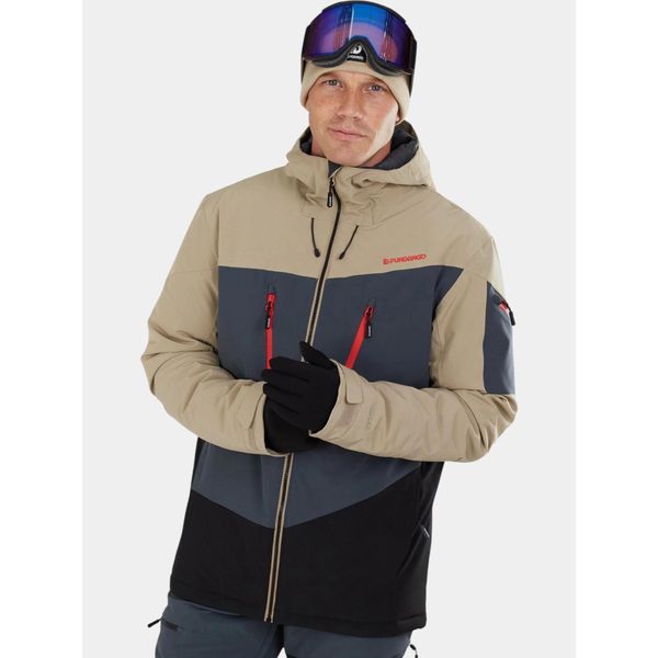 Kurtka Narciarska Męska Fundango Privet Allmtn. Brązowe kurtki narciarskie i snowboardowe Fundango, m, bez wzorów, narciarskie. W wyprzedaży za 639.00 zł.