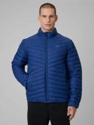4F Kurtka z wypełnieniem syntetycznym męska - granatowa S. Niebieskie kurtki 4F, m, bez wzorów, z materiału, bez kaptura. Za 249.99 zł.