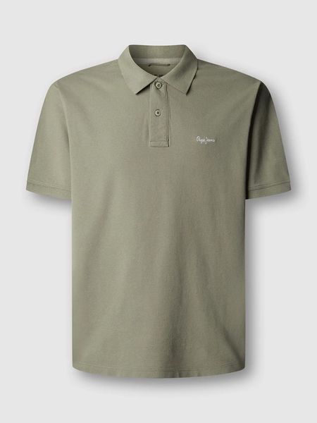 Pepe Jeans Koszulka polo "Oscar" w kolorze khaki rozmiar: S. Brązowe koszulki polo Pepe Jeans, s, bez wzorów, z bawełny, bez kołnierzyka, bez ramiączek. Za 100.75 zł.