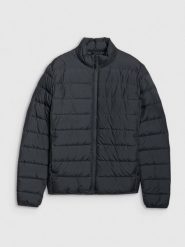 4F Kurtka puchowa z wypełnieniem naturalnym męska - czarna XXL. Czarne kurtki 4F, m, bez wzorów, z dzianiny, bez kaptura. Za 499.99 zł.