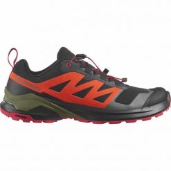 Buty trekkingowe męskie Salomon X-Adventure. Czarne buty trekkingowe Salomon, bez wzorów, bez zapięcia. Za 506.40 zł.