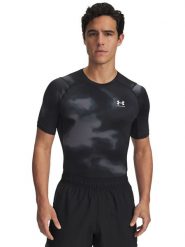 Under Armour Koszulka funkcyjna w kolorze czarno-szarym rozmiar: XL. Czarne t-shirty sportowe Under Armour, bez wzorów, z materiału, bez ramiączek, outdoorowe. Za 98.87 zł.