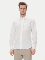 Calvin Klein Jeans Koszula J30J327295 Biały Regular Fit. Białe koszule Calvin Klein Jeans, m, bez wzorów, z bawełny, bez kołnierzyka, bez ramiączek. Za 349.99 zł.