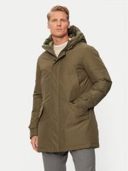 Woolrich Kurtka puchowa CFWOOU0487MRUT0001 Zielony Regular Fit. Zielone kurtki Woolrich, m, bez wzorów, z bawełny, bez kaptura. Za 2,699.00 zł.