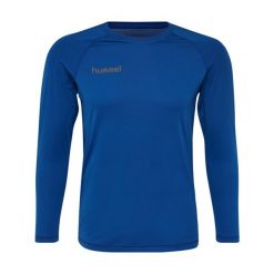 Koszulka termoaktywna z długim rękawem dla dorosłych Hummel First Performance. Niebieskie bielizna termoaktywna Hummel, xl, bez wzorów, z jersey, bez ramiączek. W wyprzedaży za 136.50 zł.