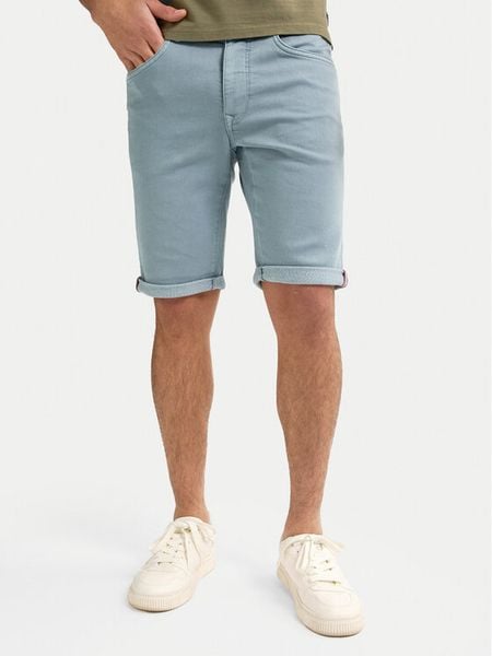 Petrol Industries Szorty jeansowe M-ROS-SHO005 Błękitny Slim Fit. Niebieskie szorty Petrol Industries, m, bez wzorów, z bawełny. Za 149.99 zł.