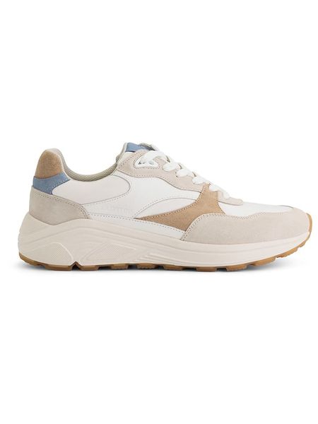 TRAVELIN' Skórzane sneakersy "Romsey" w kolorze biało-beżowym rozmiar: 40. Białe buty sportowe casual Travelin', bez wzorów, bez zapięcia. Za 354.10 zł.