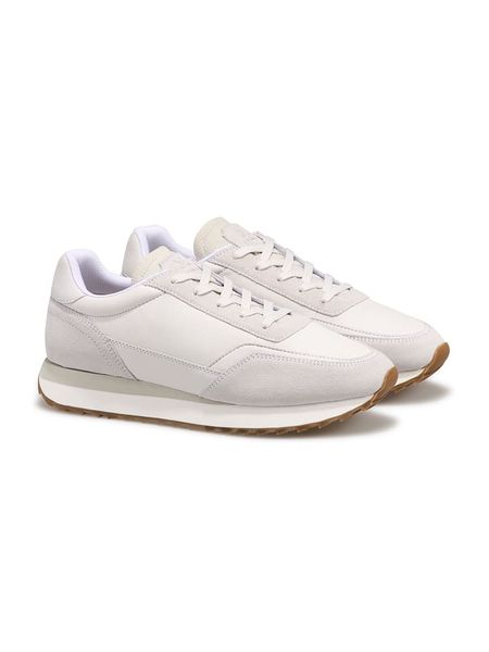 LLOYD Skórzane sneakersy w kolorze kremowo-białym rozmiar: 47. Białe buty sportowe casual Lloyd, bez wzorów, bez zapięcia. Za 329.42 zł.