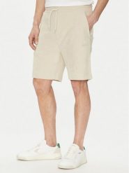 BOSS Szorty sportowe 50539868 Beżowy Regular Fit. Brązowe krótkie spodenki sportowe Boss, m, bez wzorów, z bawełny. Za 409.99 zł.