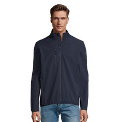 Męska Kurtka Radian Soft Shell. Niebieskie kurtki SOL'S, m, bez wzorów, z puchu, bez kaptura. Za 181.99 zł.