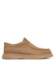 Tommy Hilfiger Półbuty Comfort Nubuck Moc Toe Shoe FM0FM05975 Beżowy. Brązowe eleganckie półbuty Tommy Hilfiger, bez wzorów, z nubiku, bez obcasa, bez zapięcia. Za 649.99 zł.