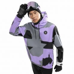 Kurtka snowboardowa męska W1 Tignes. Czarne kurtki SIROKO, m, bez wzorów, z softshellu, bez kaptura. W wyprzedaży za 297.00 zł.