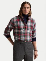 Polo Ralph Lauren Koszula 710953707001 Czerwony Custom Fit. Czerwone koszule Polo Ralph Lauren, l, bez wzorów, z bawełny, bez kołnierzyka, bez ramiączek. Za 419.99 zł.