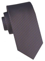 Klasyczny, Męski Krawat Alties - Granat w Drobny Wzorek. Niebieskie krawaty i muchy Alties, bez wzorów, z tkaniny. Za 49.00 zł.