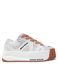 Naked Wolfe Sneakersy Slide Biały. Białe buty sportowe casual Naked Wolfe, bez wzorów, ze skóry, bez zapięcia. Za 749.99 zł.