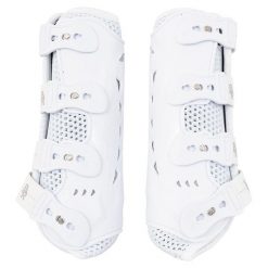 Otwarte przednie getry dla przepływu powietrza BR Equitation Country Tech. Białe legginsy długie sportowe BR, m, bez wzorów, z materiału, na fitness i siłownię. Za 349.50 zł.