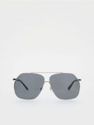 Okulary przeciwsłoneczne AVIATOR - srebrny. Szare okulary przeciwsłoneczne Reserved. W wyprzedaży za 22.99 zł.