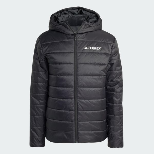 Kurtka z kapturem z ociepleniem Terrex Multi Essentials CLIMAWARM. Brązowe kurtki Adidas, s, bez wzorów, z materiału, z kapturem. Za 373.15 zł.