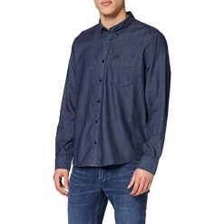 LEE BUTTON DOWN MĘSKA KOSZULA REGULAR FIT WASHED BLUE L880CQLR 112123029. Niebieskie koszule Lee, l, bez wzorów, bez kołnierzyka, bez ramiączek. Za 129.99 zł.