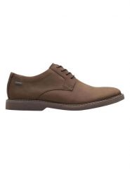 Clarks Skórzane trzewiki "Atticus" w kolorze brązowym rozmiar: 44. Brązowe botki sznurowane Clarks, bez wzorów, z nubiku, bez obcasa, bez zapięcia. Za 353.87 zł.
