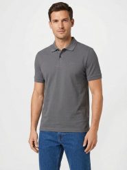 Hugo Boss Fashion Koszulka polo w kolorze szarym rozmiar: 3XL. Szare koszulki polo Hugo Boss Fashion, xl, bez wzorów, z bawełny, bez kołnierzyka, bez ramiączek. Za 201.55 zł.