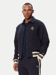 Lacoste Kurtka bomber BH8614 Granatowy Regular Fit. Niebieskie kurtki LACOSTE, m, bez wzorów, z bawełny, bez kaptura. Za 989.99 zł.