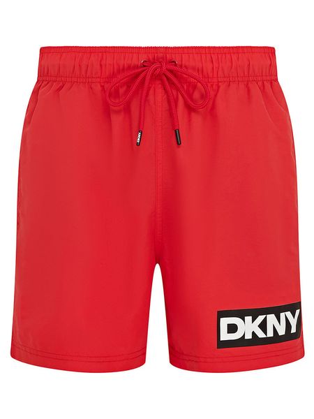 DKNY Szorty kąpielowe w kolorze czerwonym rozmiar: M. Czerwone kąpielówki DKNY, m, bez wzorów, z materiału. Za 74.46 zł.