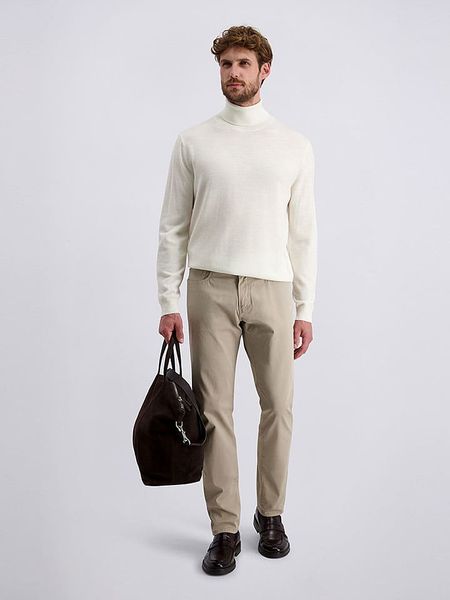 Pierre Cardin Spodnie w kolorze beżowym rozmiar: W34/L32. Brązowe spodnie materiałowe Pierre Cardin, l, z aplikacjami, z materiału, klasyczne. Za 174.95 zł.
